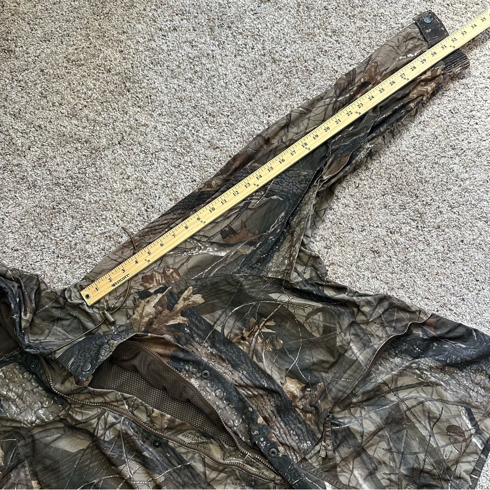 Pella Realtree Hardwoods Camo Full Zip Jacket Vintage Mens Size 2X REG Mesh Line - Picture 9 of 15
